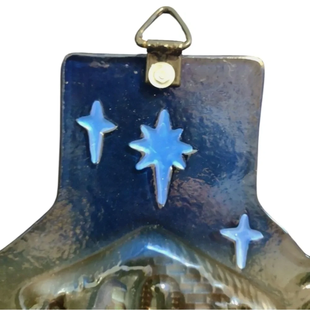 ITALIAN GLASS COMPANY Nativity Scene Wall Cross Decor — BEAUTIFUL!!!